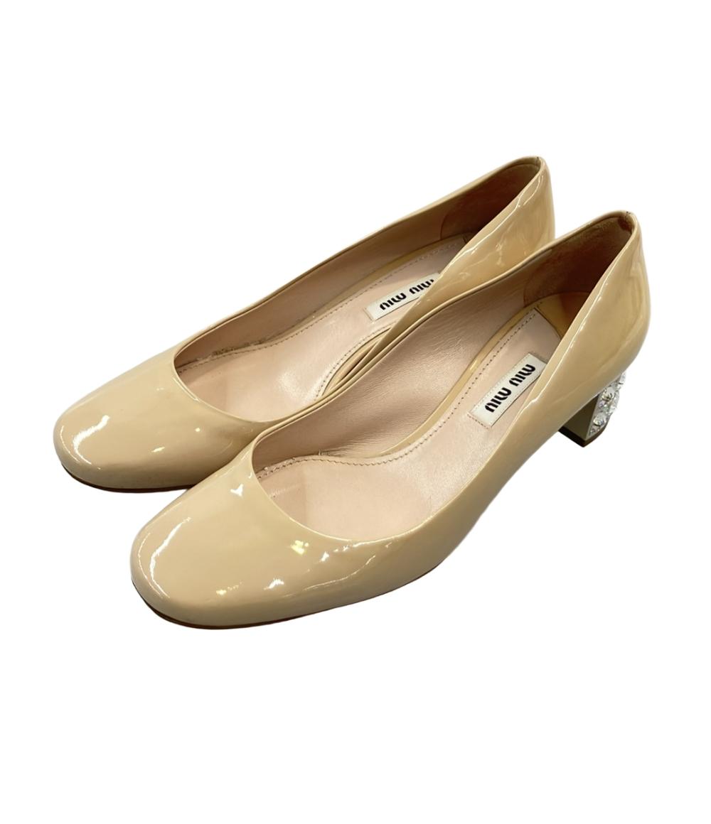【7%OFFクーポン&500円OFFクーポン18日23:59迄】【中古】 ミュウ ミュウ パンプス レディース SIZE 37 1/2 Miu Miu