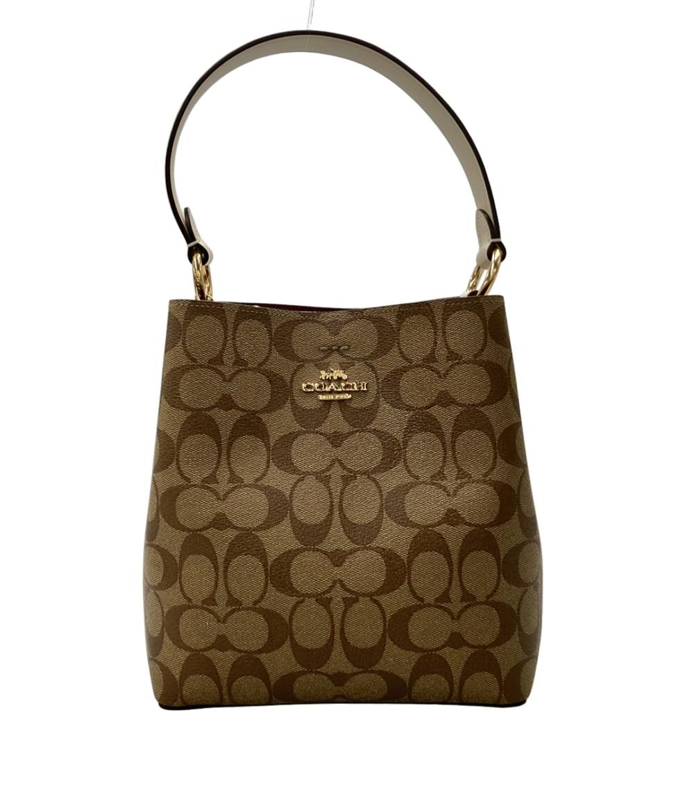 COACH - 【先着クーポン9日20時〜16日1:59迄】【中古】 コーチ ショルダーバッグ 肩掛け スモール タウン バケット シグネチャー 2312 レディース COACH