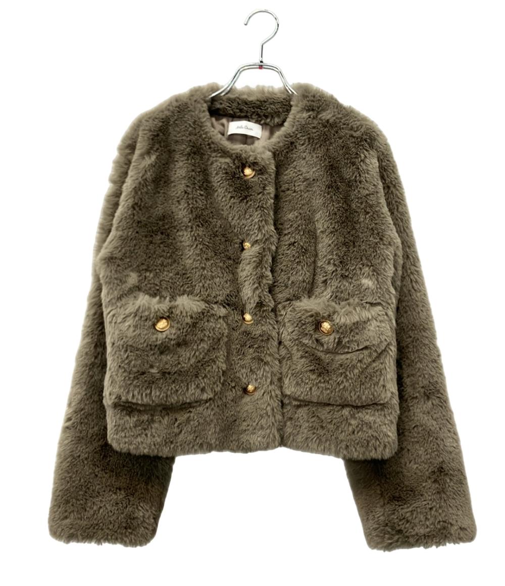 【中古】 ミラ オーウェン ノーカラージャケット 金釦クロップドファージャケット 09WFJ245911 レディース SIZE 1 (S) Mila Owen hugall-10944090 Rehello by BOOKOFF パッケージ画像