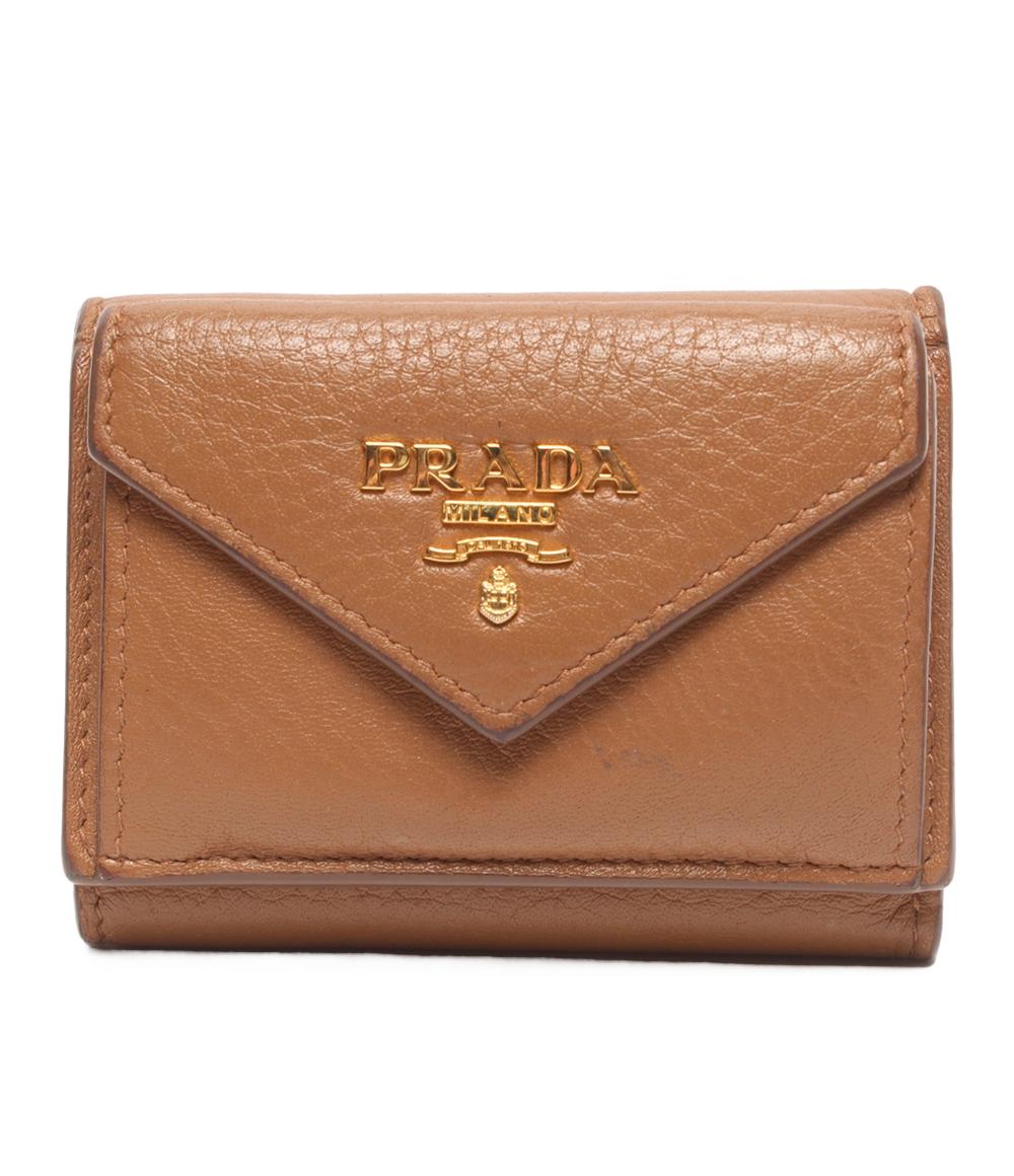 PRADA　三つ折り財布　箱つき　ゴールド　M510　IKZ-304 楽天市場】prada 三つ折り 財布（ブランドプラダ）の通販