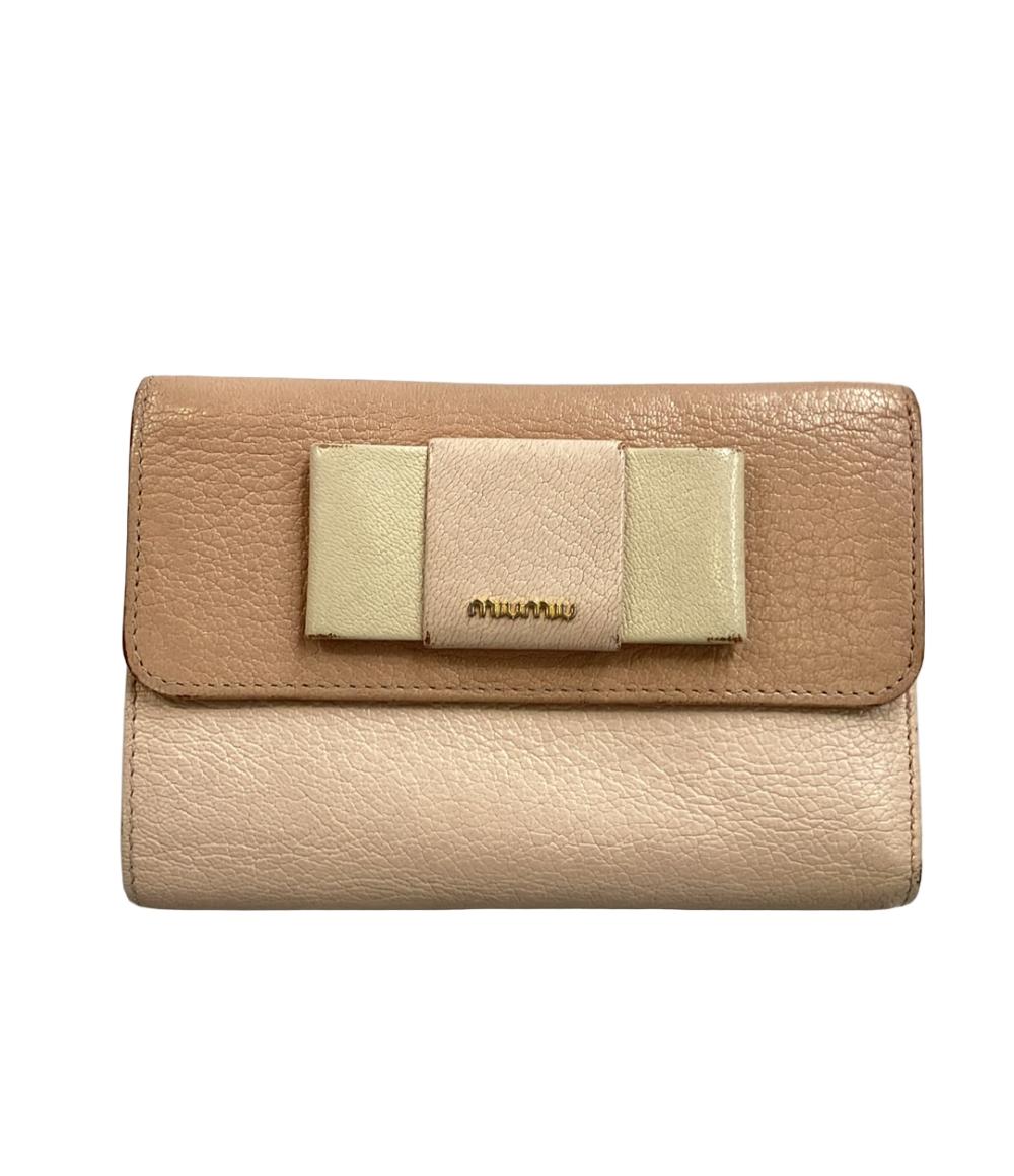 【中古】 ミュウミュウ 二つ折り財布 レディース MIUMIU