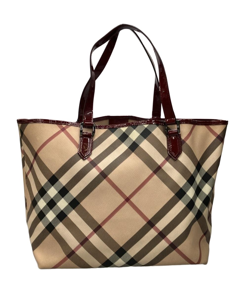 【1,000円OFFクーポン20日10時〜22日23:59迄】【中古】 バーバリー トートバッグ レディース BURBERRY
