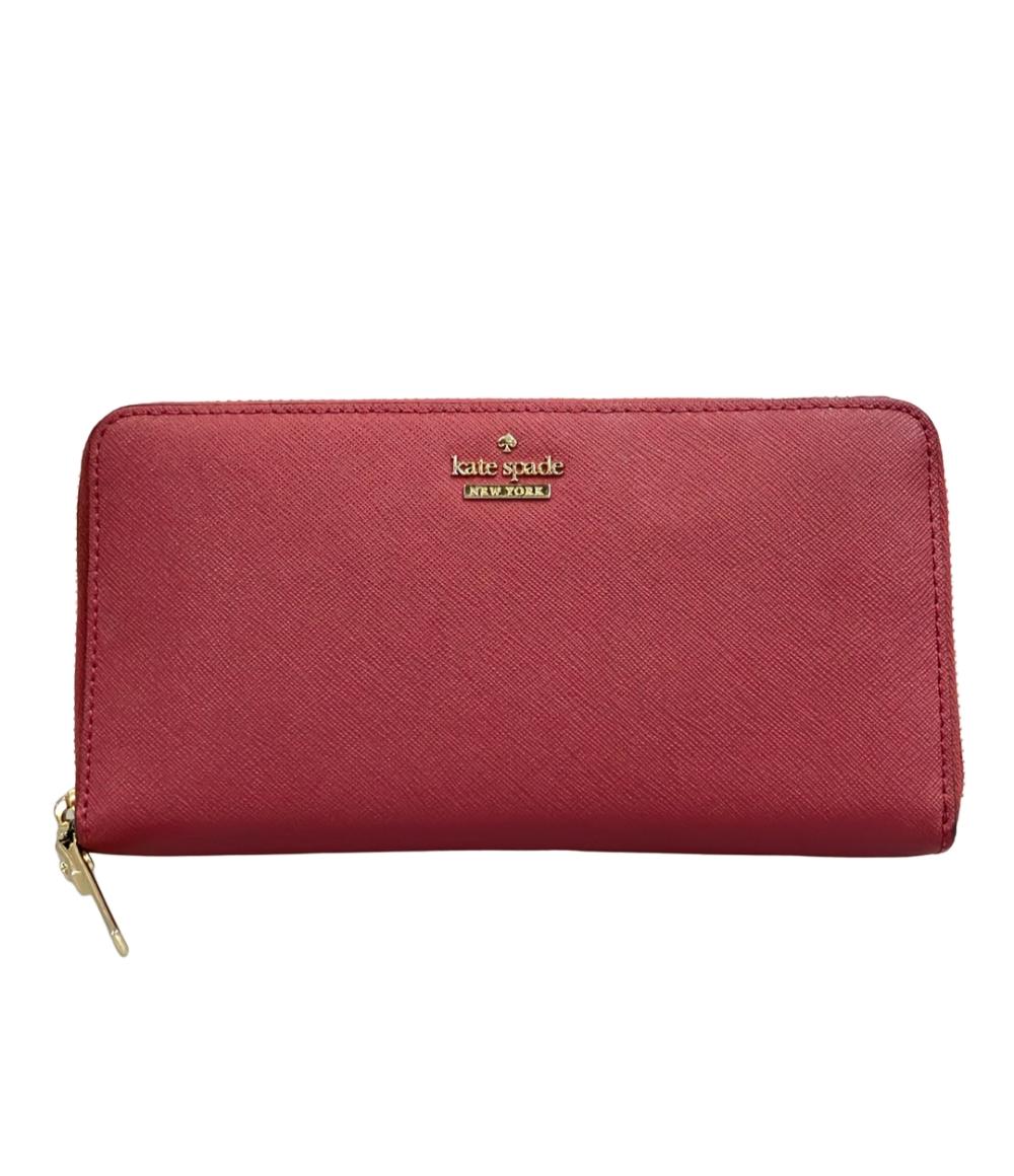 【全品5%OFFクーポン14日23:59迄】【中古】 ケイトスペード ラウンドファスナー長財布 PWRU5073B レディース Kate Spade