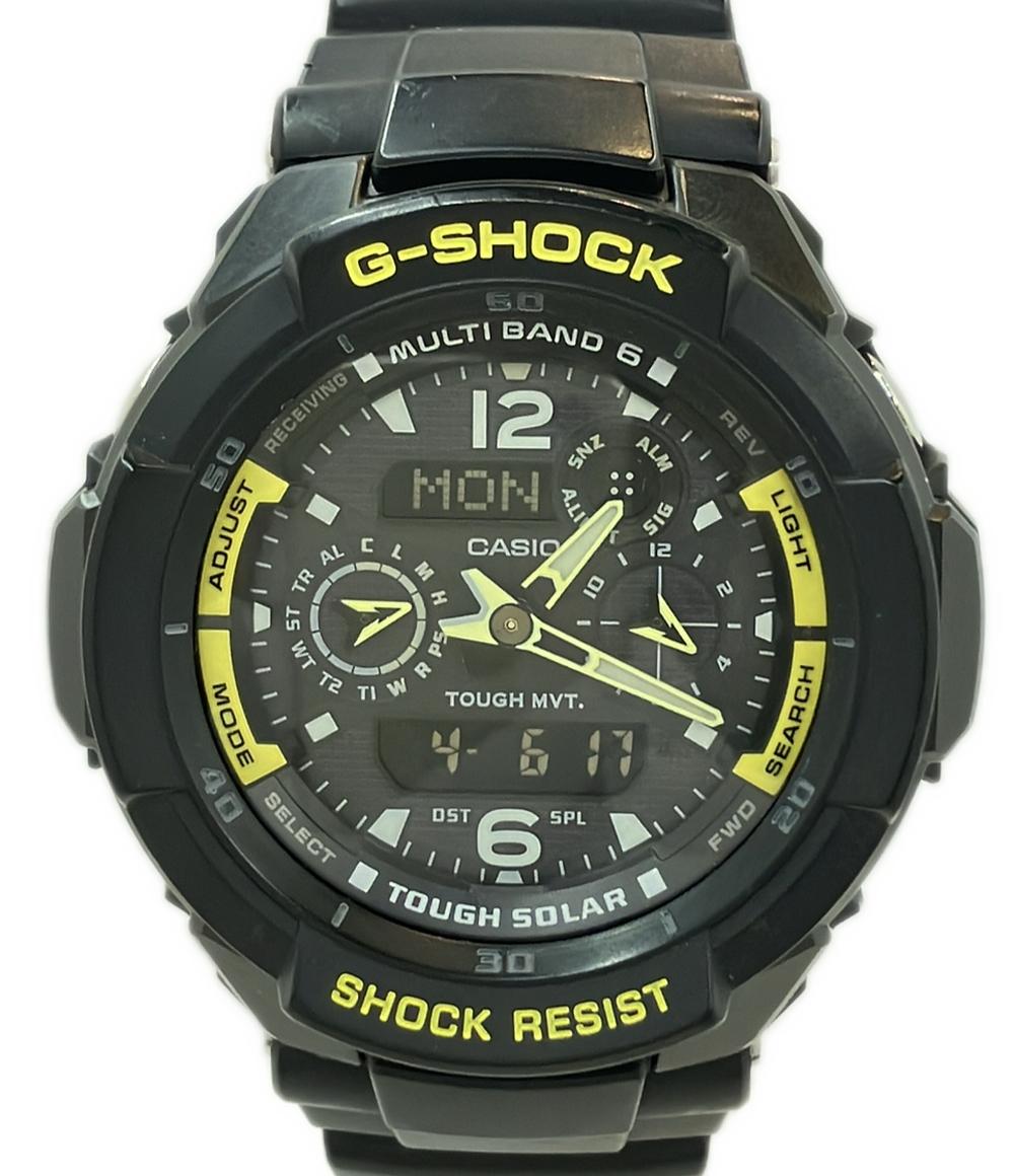 SWISS MILITARY - 【20,000円OFFクーポン29日23:59迄】【中古】 カシオ 腕時計 スカイコックピット G-SHOCK ソーラー GW-3500B メンズ CASIO