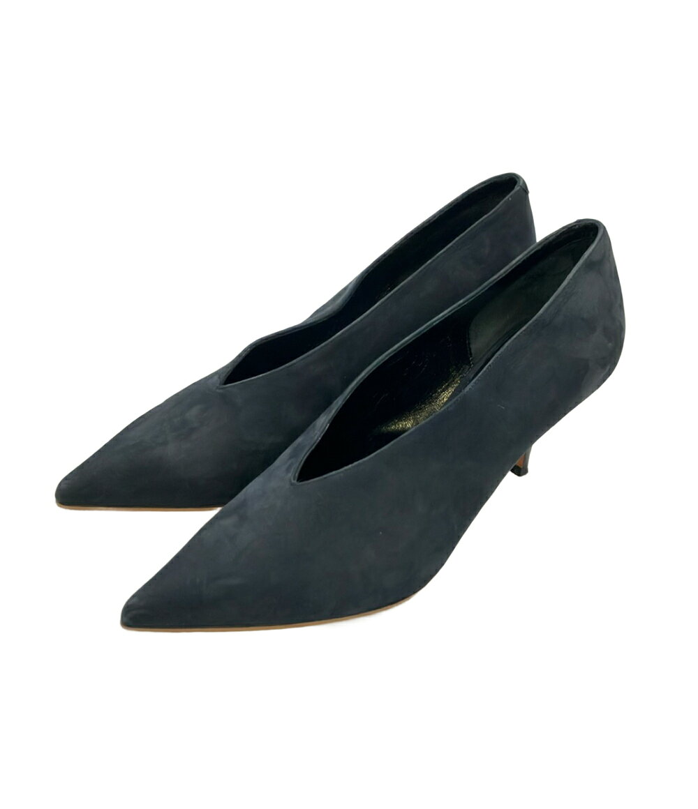 【7%OFFクーポン&500円OFFクーポン18日23:59迄】【中古】 セリーヌ パンプス Vネック レディース SIZE 35.5 CELINE