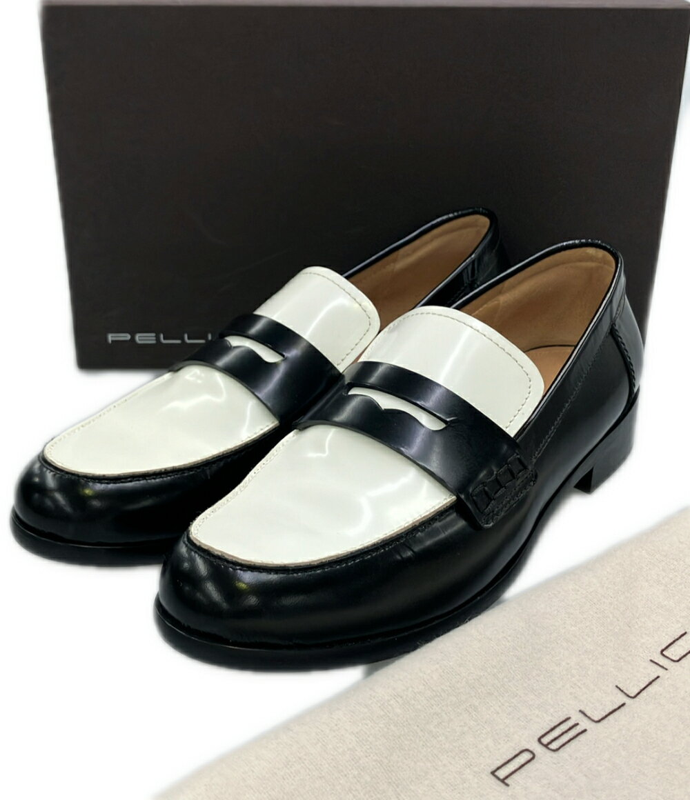 【中古】 美品 ペリーコ ローファー バイカラー レディース SIZE 37.5 PELLICO
