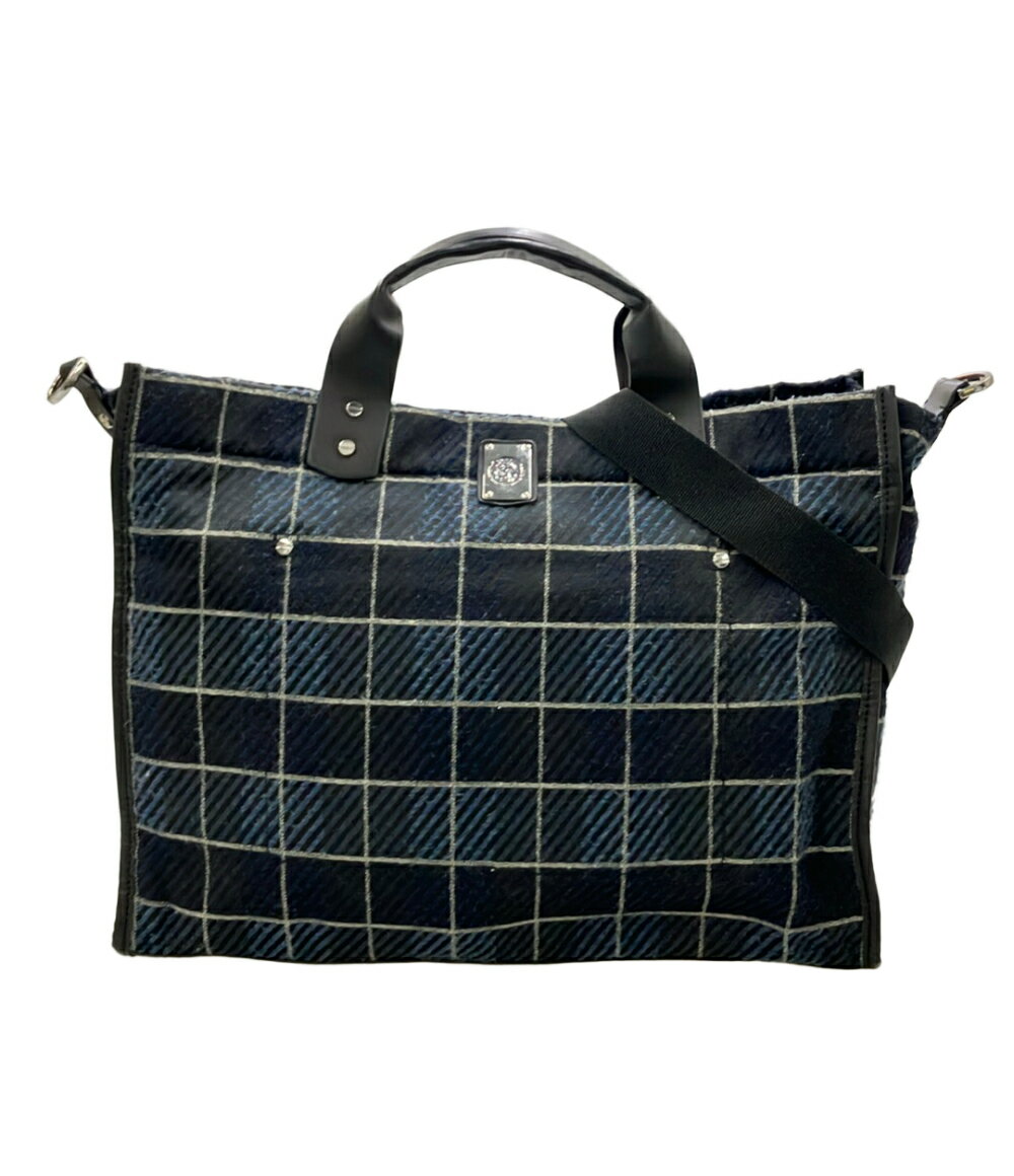 DIESEL - 【中古】 ディーゼル 2way トートバッグ ショルダーバッグ 斜め掛け チェック柄 メンズ DIESEL