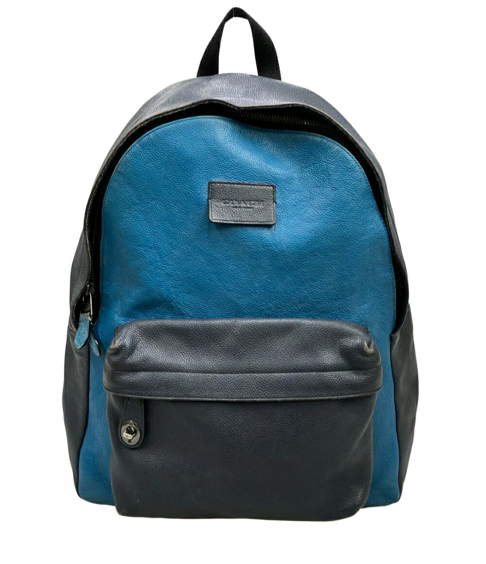 【先着クーポン11日1:59迄】【中古】 訳あり コーチ リュック レザー メンズ COACH