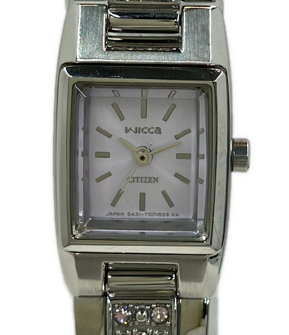 【全品5%OFFクーポン22日23:59迄】【中古】 シチズン 腕時計 ウィッカ wicca クオーツ 5431-L20883 レディース CITIZENが