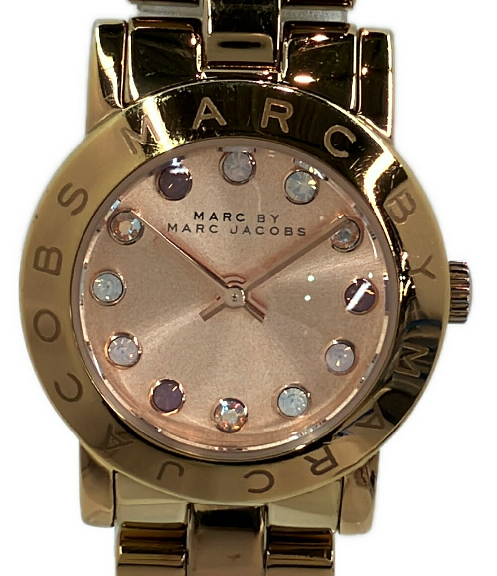 BVLGARI - 【先着クーポン9日20時〜16日1:59迄】【中古】 マークバイマークジェイコブス 腕時計 クオーツ ピンクゴールド MBM3219 レディース MARC BY MARC JACOBS