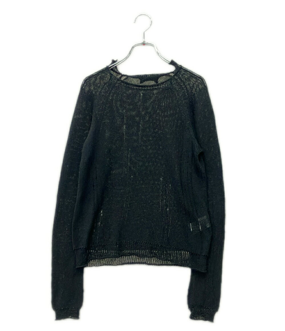 ワイズ Y's ヨウジヤマモト メランジニット セーター 長袖 緑 黒 Y's - Yohji Yamamoto Y's メランジニット ハイネックセーターの通販