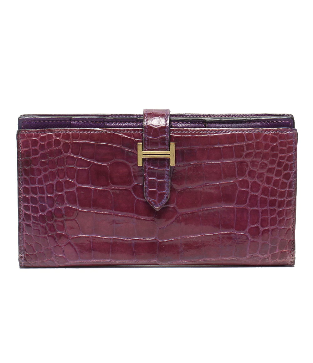 国内正規品❤鑑定済HERMESベアンスフレ長財布❤ローズパープル♥付属品全て有❤ エルメス(Hermes) ベアン(Beant) 中古 スフレ メンズ長財布 | 通販
