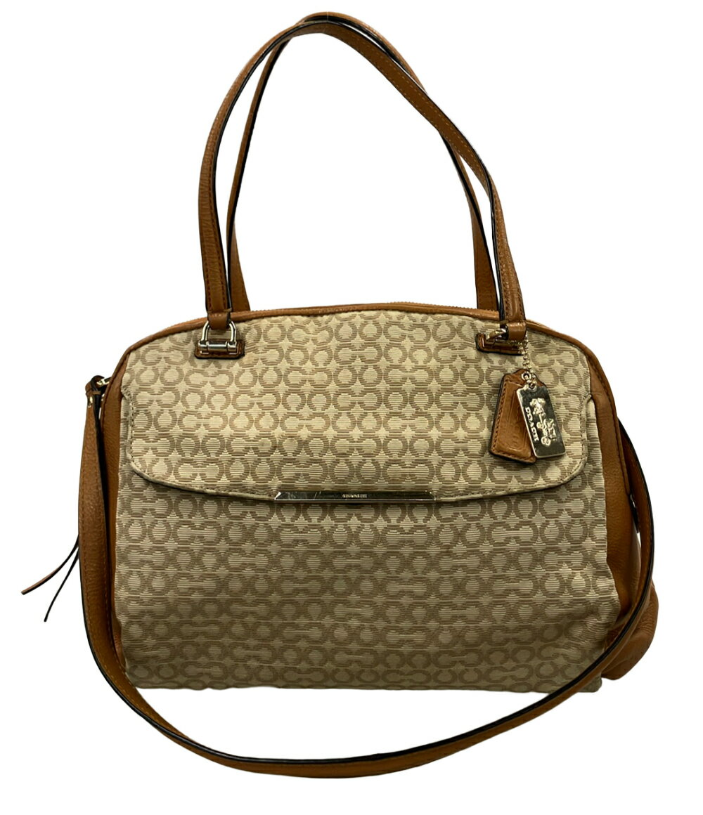 COACH - 【7%OFFクーポン&500円OFFクーポン18日23:59迄】【中古】 コーチ 2wayハンドバッグ ショルダーバッグ オプアート 30094 レディース COACH