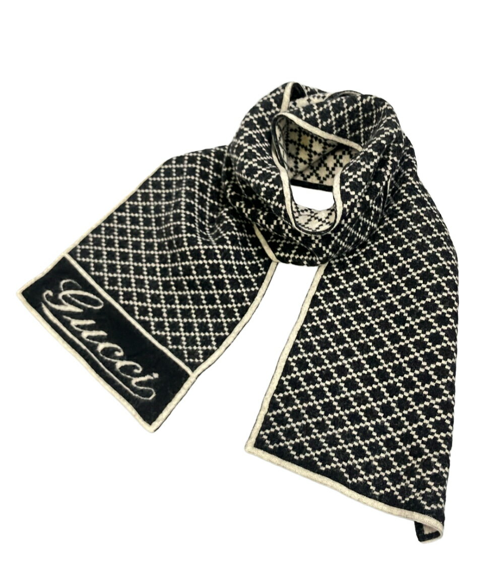 GUCCI - 【先着クーポン23日20時〜27日1:59迄】【中古】 グッチ マフラー レディース GUCCI