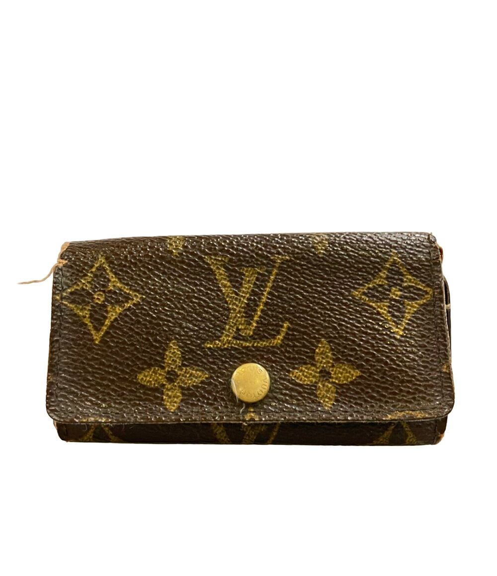 【中古】 訳あり ルイ・ヴィトン 4連キーケース ミュルティクレ 4 モノグラム M62631 レディース メンズ LOUIS VUITTON