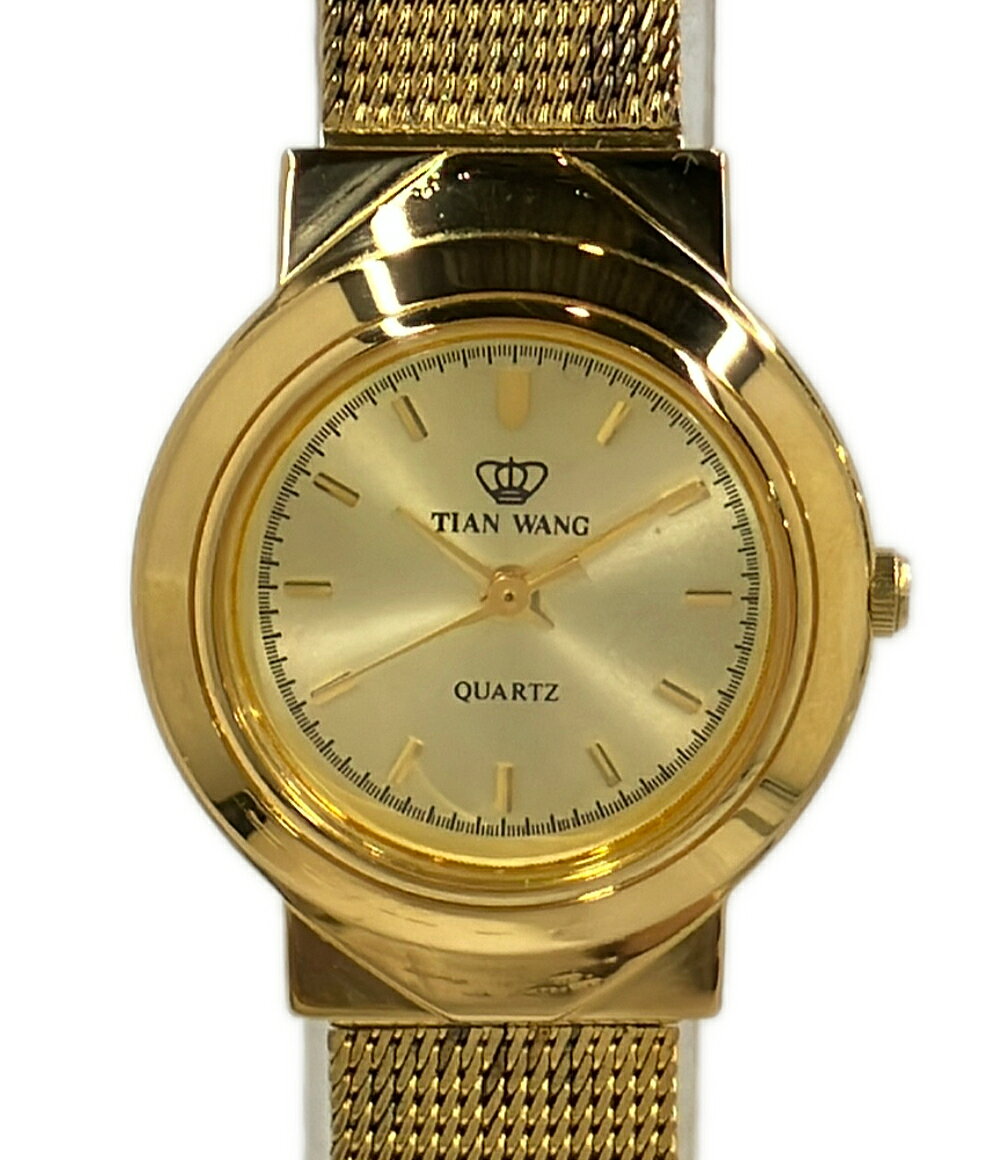Rakuten - 【全品5%OFFクーポン1日23:59迄】【中古】 天王表 腕時計 クオーツ レディース TIAN WANG