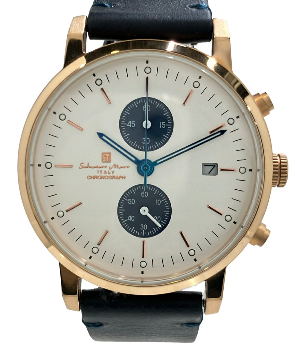 BVLGARI - 【7%OFFクーポン&500円OFFクーポン18日23:59迄】【中古】 サルバトーレマーラ 腕時計 クオーツ ホワイト SM21107-1 メンズ Salvatore Marra