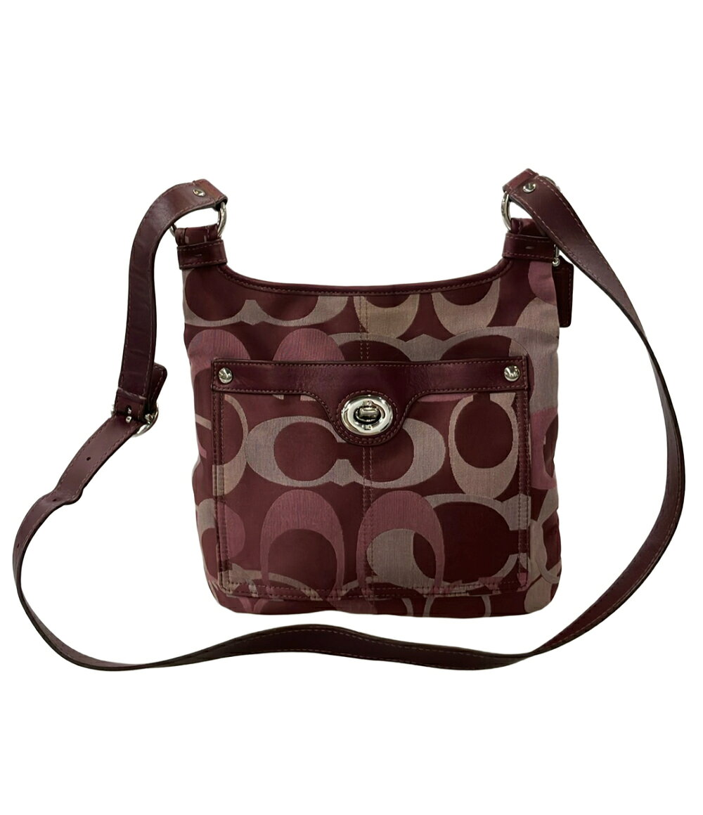 【中古】美品 COACH コーチ シグネチャー キャンバス レザー ショルダー バッグ fH1235A 楽天市場】COACH コーチ シグネチャー（ブランドコーチ・カラーブルー