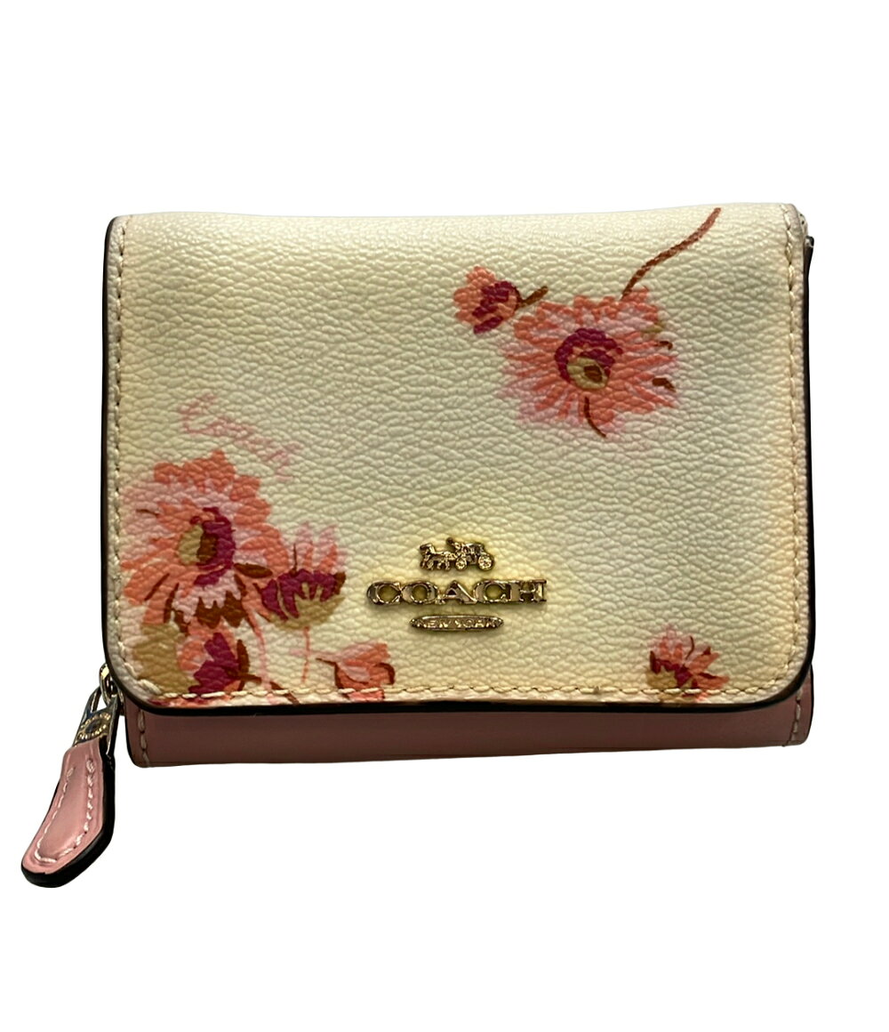 B, F, H, J, P, W - 【先着クーポン23日20時〜27日1:59迄】【中古】 コーチ 三つ折り財布 レディース COACH