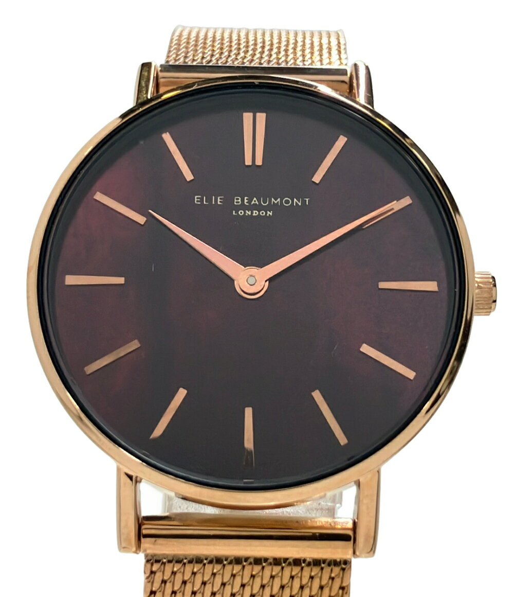 SEIKO - 【中古】 エリービューモント 腕時計 クオーツ EB825 レディース ELIE BEAUMONT