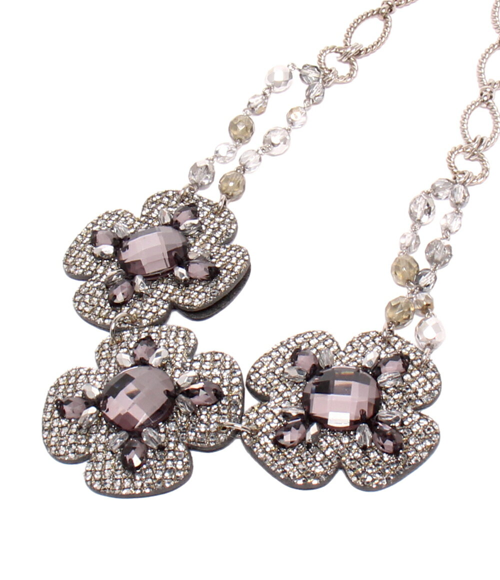 Rhodolite - 【中古】 ユキトリイ ネックレス チョーカー フラワーモチーフ 花モチーフ レディース YUKI TORII