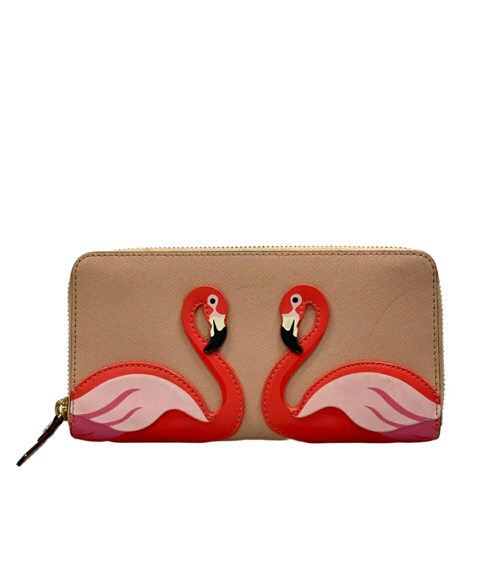 【先着クーポン11日1:59迄】【中古】 ケイトスペード ラウンドファスナー長財布 レディース Kate Spade