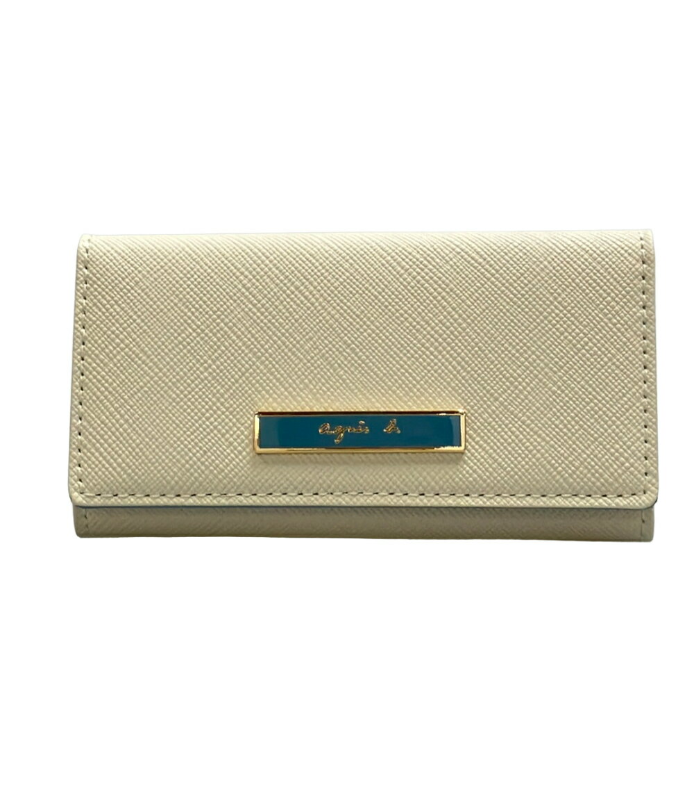 【先着クーポン23日20時〜27日1:59迄】【中古】 美品 アニエスベー 4連キーケース レディース agnes b.