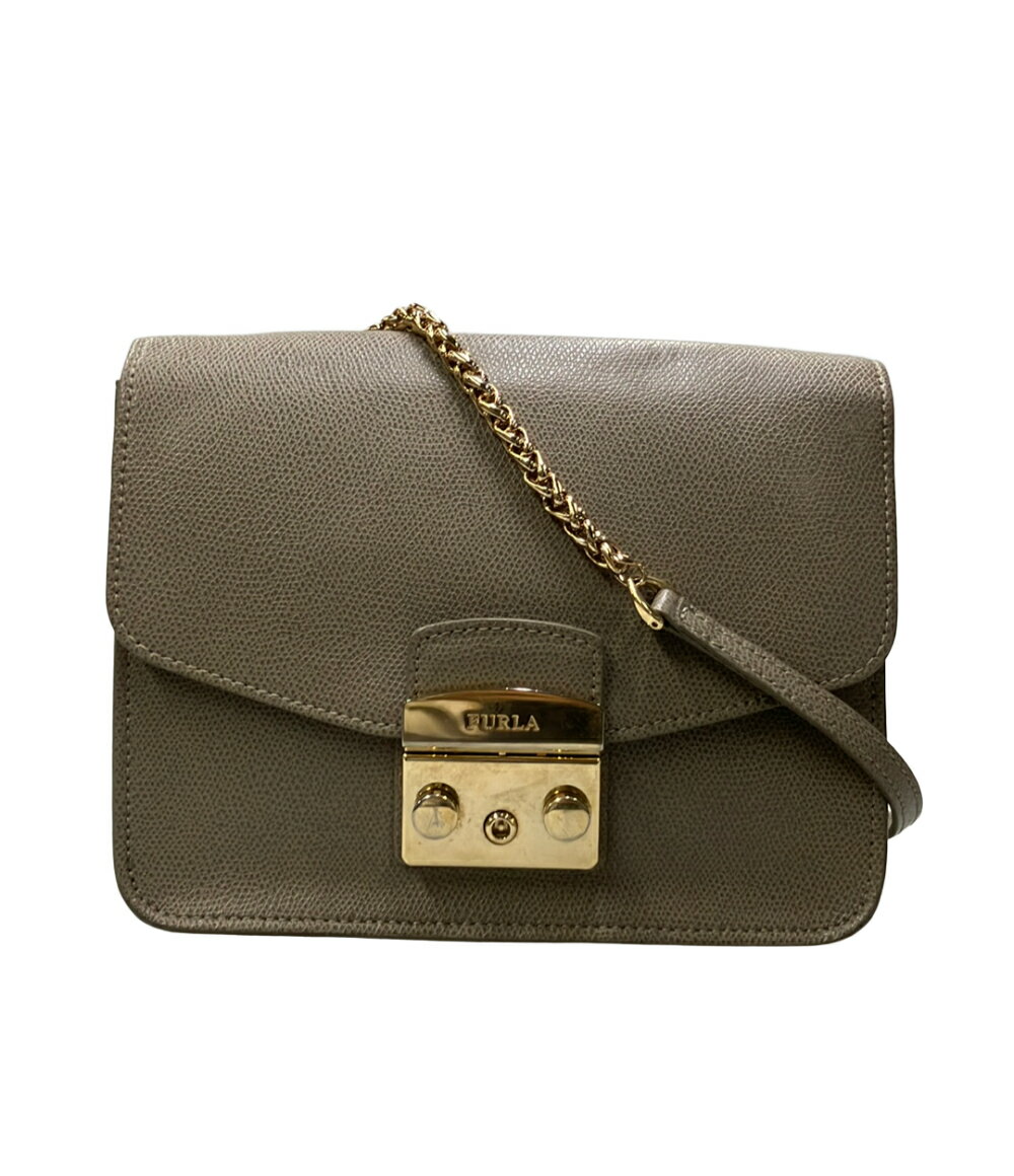 Furla - 【中古】 フルラ ショルダーバッグ 斜め掛け レザー レディース Furla
