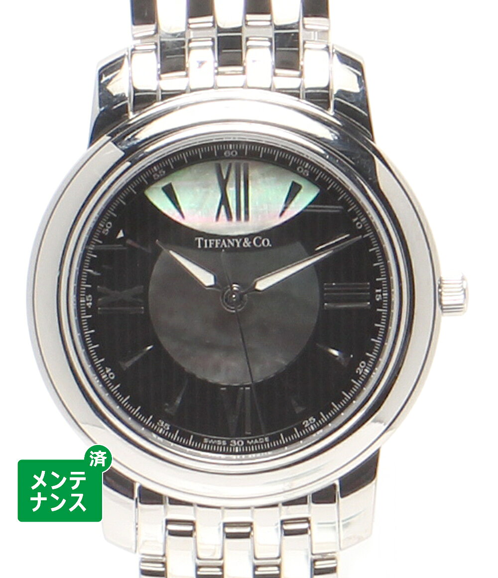 【先着クーポン11日1:59迄】【中古】 ティファニー 腕時計 マーク クオーツ Z0046.17.10A90A00A メンズ レディース Tiffany & Co.