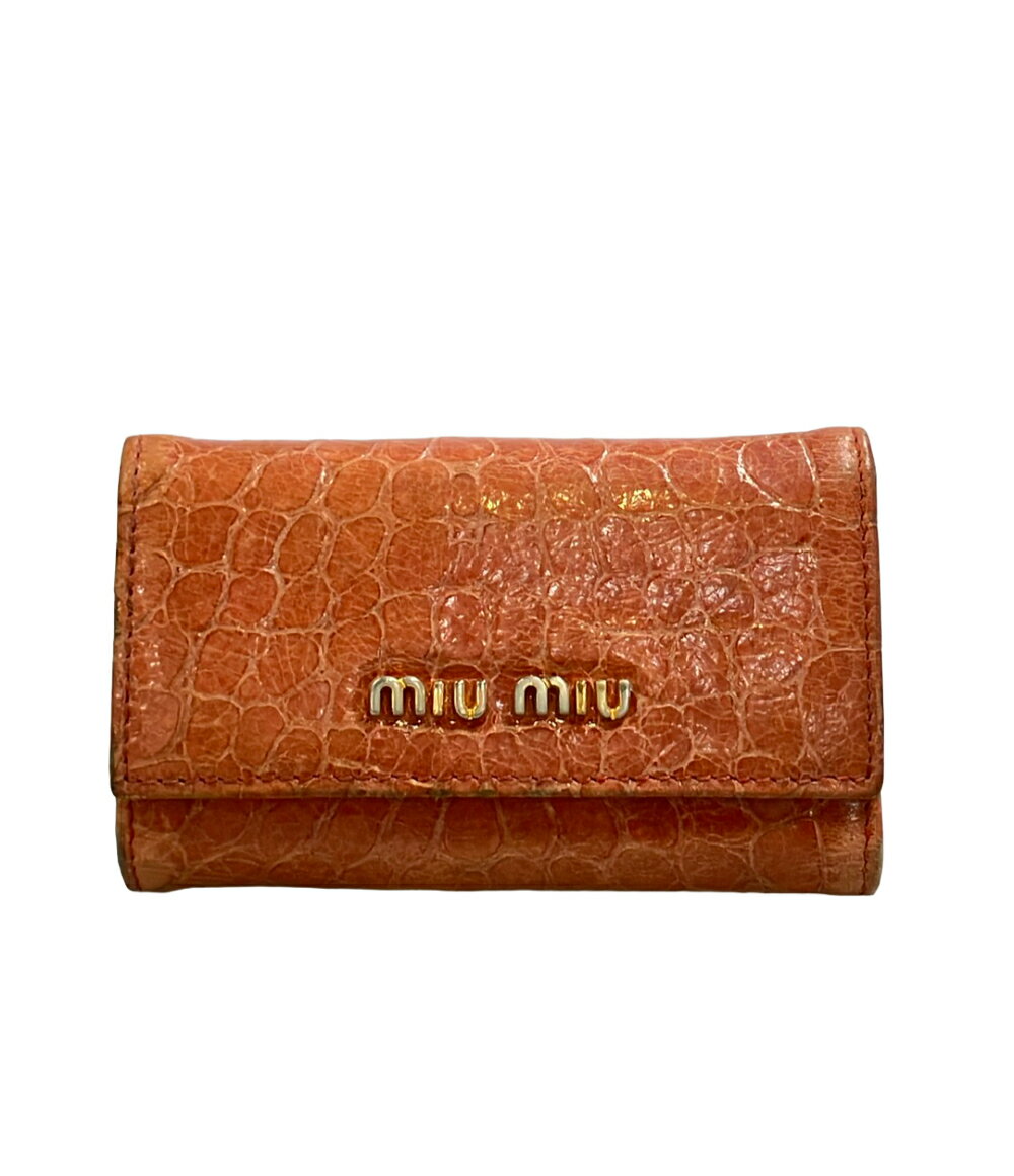 【先着クーポン20日20時〜26日1:59迄】【中古】 ミュウミュウ 6連キーケース レディース MIUMIU
