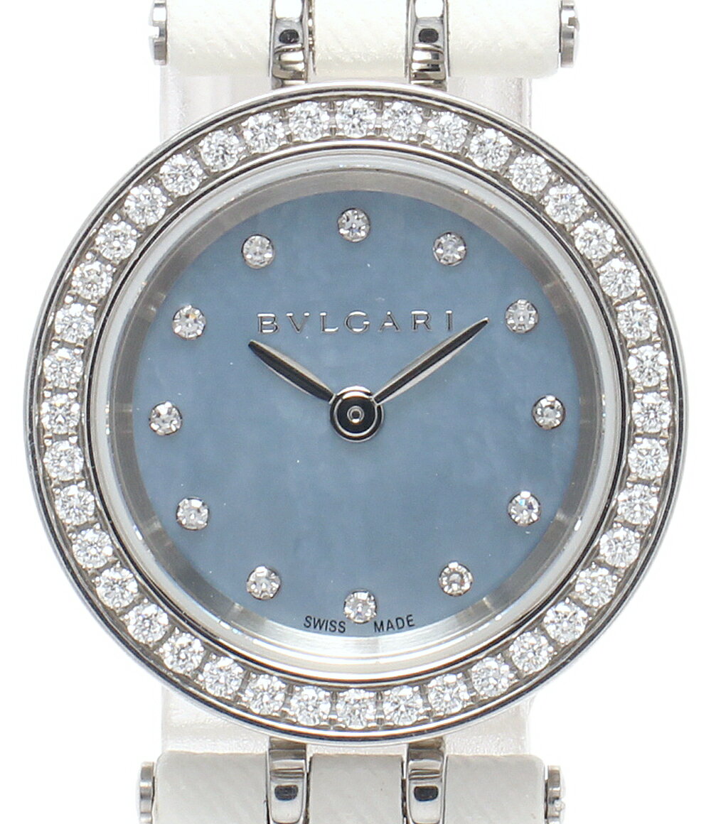 【先着クーポン11日1:59迄】【中古】 ブルガリ 腕時計 ビーゼロワン クオーツ ブルー BZ23S レディース BVLGARI