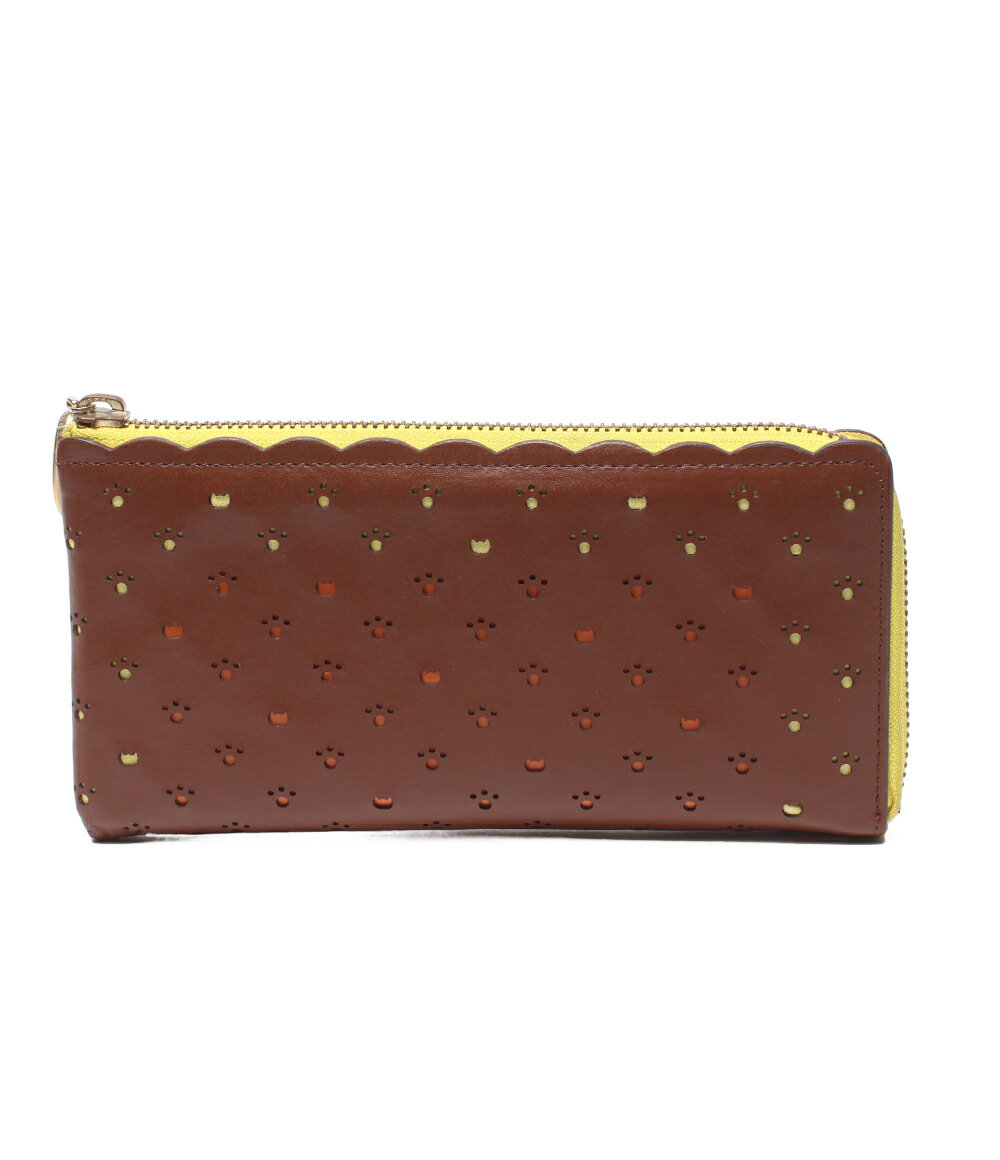 Rakuten - 【全品5%OFFクーポン1日23:59迄】【中古】 ツモリチサト L字ファスナー長財布 レディース TSUMORI CHISATO