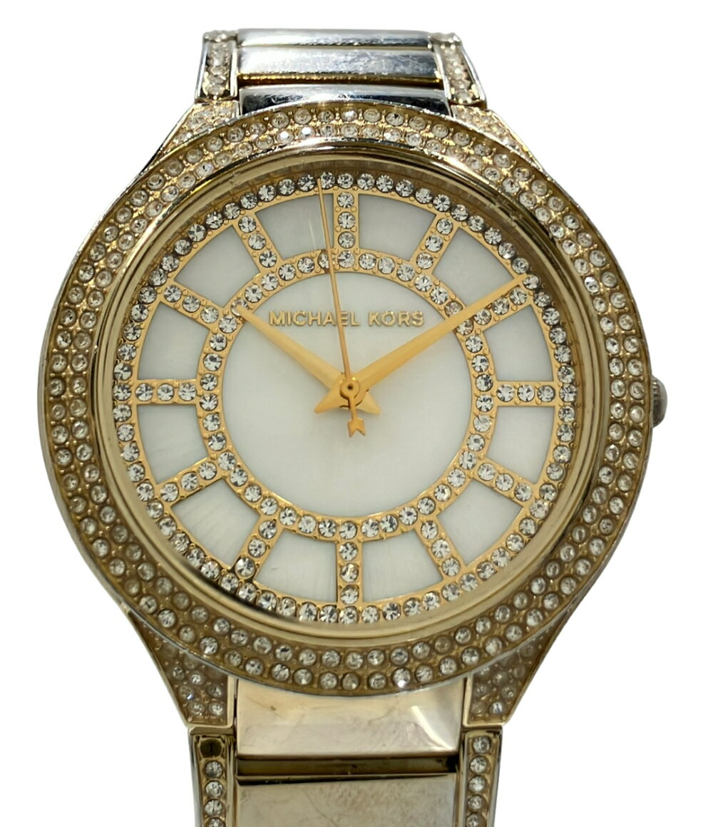 Rakuten - 【全品5%OFFクーポン1日23:59迄】【中古】 マイケルコース 腕時計 クオーツ シェル MK3312 メンズ MICHAEL KORS