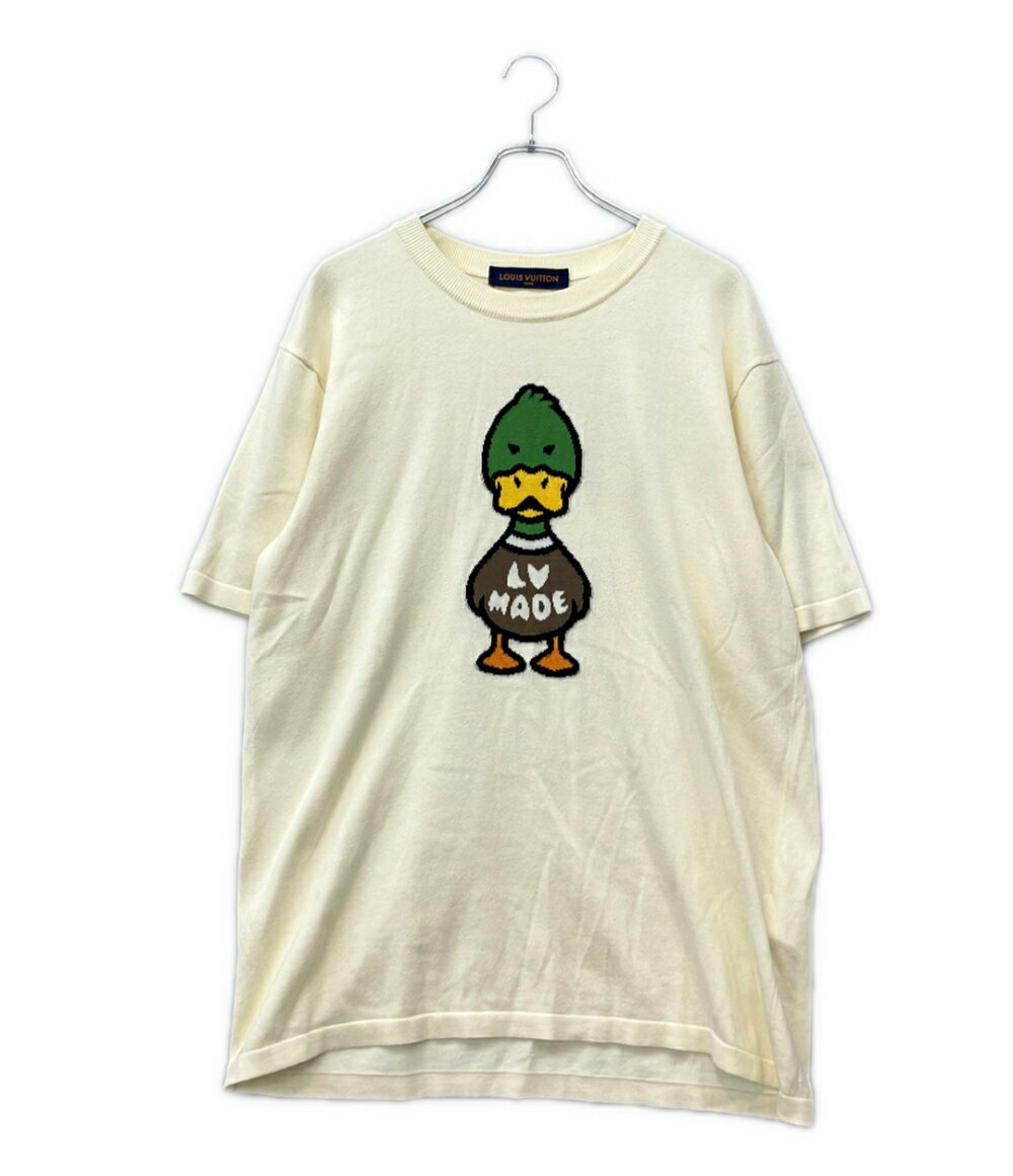  ルイ・ヴィトン NIGO インタルシアジャカードダックニットTシャツ RM221M F96 HMN04W メンズ SIZE XL LOUIS VUITTON