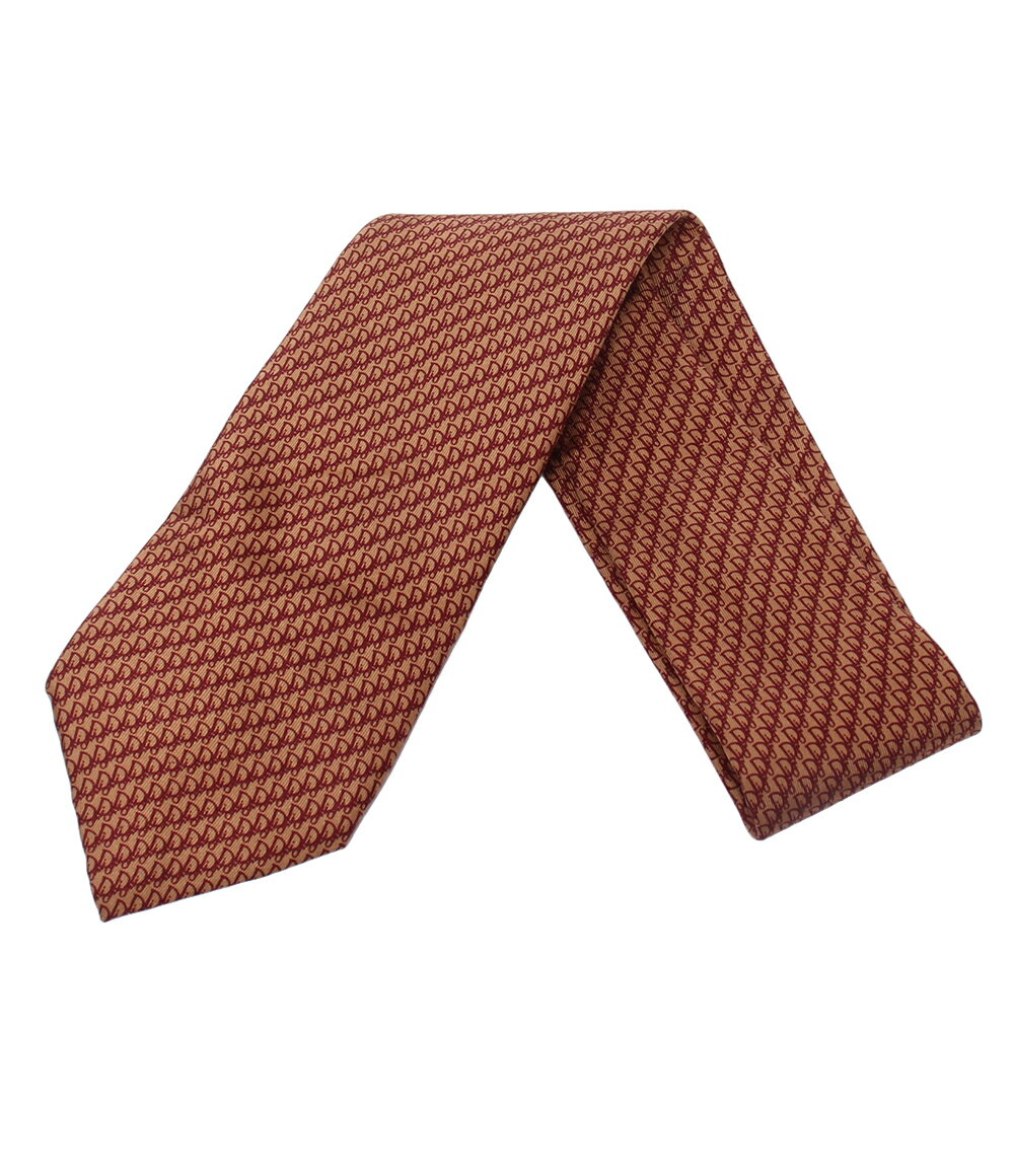 【中古】 美品 クリスチャンディオール ネクタイ シルク100% メンズ Christian Dior