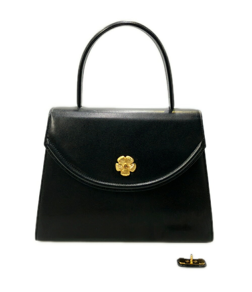 値下げ交渉歓迎] バッグ HANAE MORI ブラック レザー 2WAY 