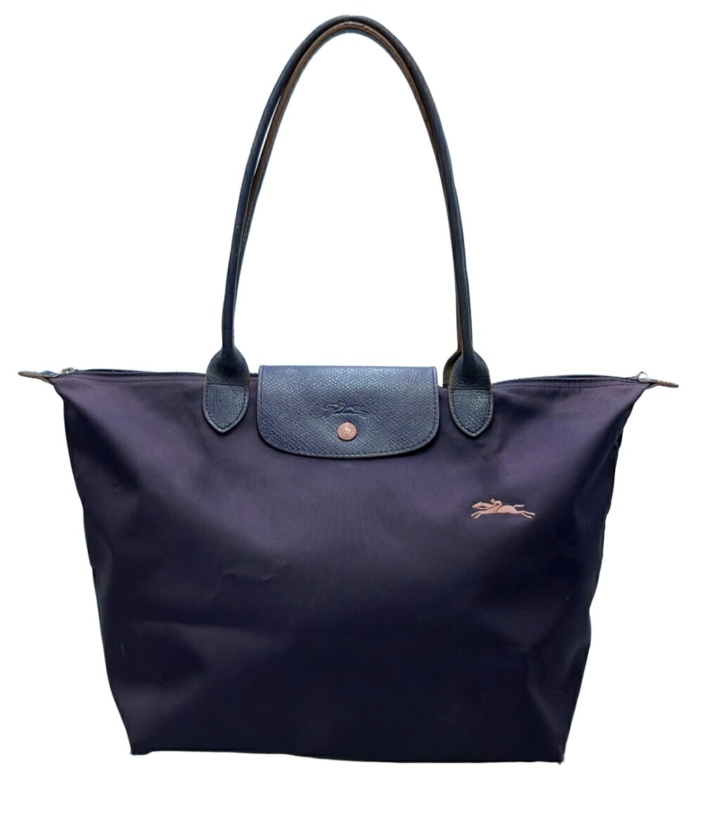 d*7様 LONGCHAMP トートバッグ ヘリンボーン柄 パープル d*7様