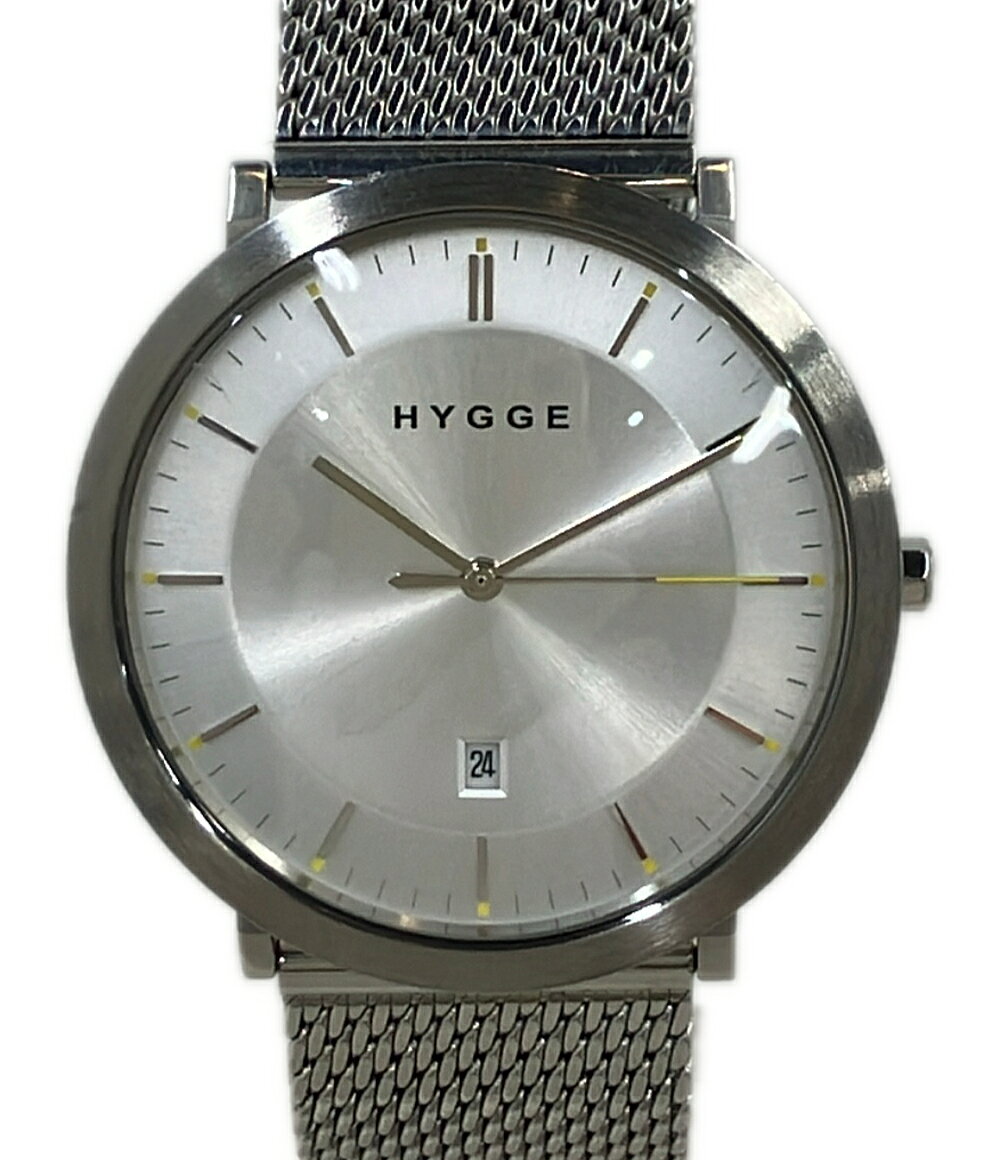 HYGGE/クォーツ腕時計/アナログ/ステンレス/WHT/SLV/MSM2311D HYGGE 