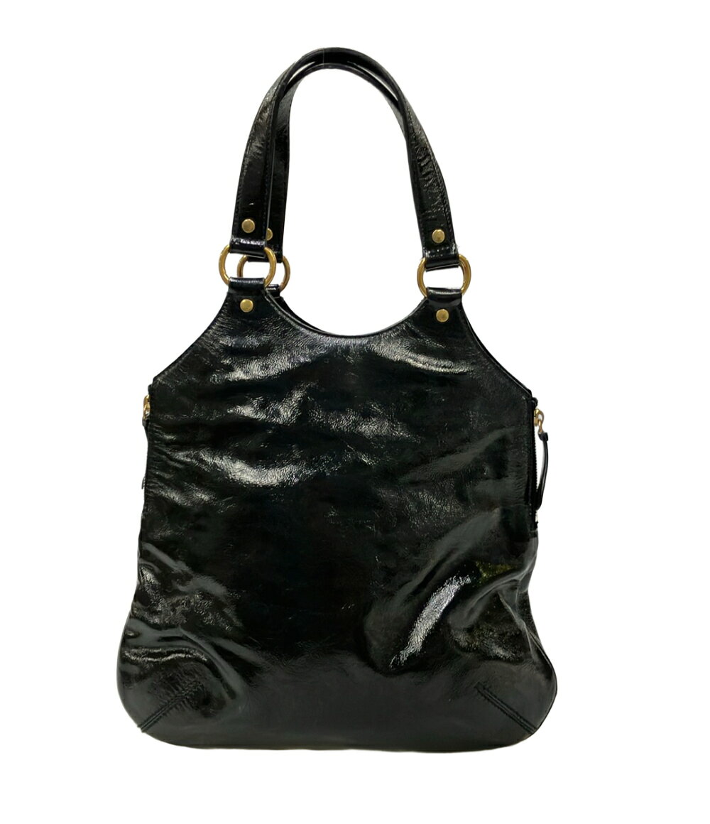 【5%OFFクーポン27日23:59迄】【中古】 イヴ・サンローラン トートバッグ パテントレザー レディース YVES SAINT LAURENT
