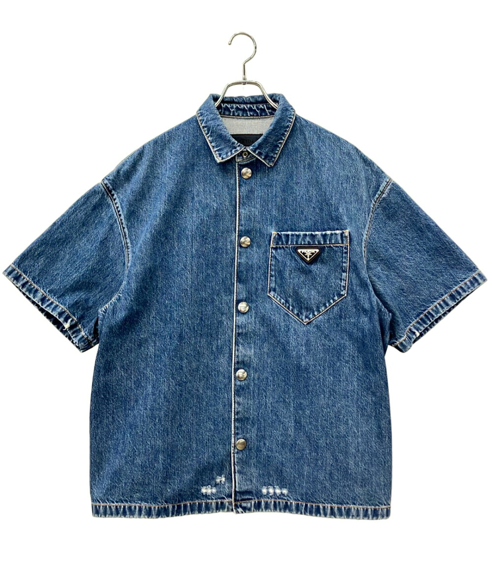 楽天市場】PRADA プラダ（カラーブルー）（カジュアルシャツ｜トップス