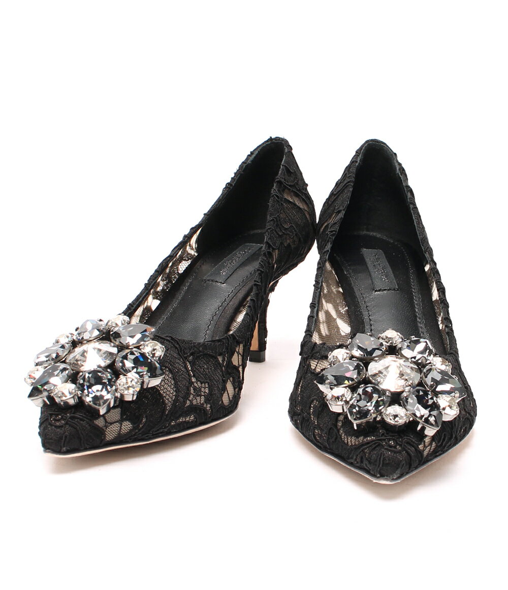 美品 ドルチェアンドガッバーナ SIZE 36 (S) ビジューレースパンプス DOLCE＆GABBANA レディース 【中古】のサムネイル