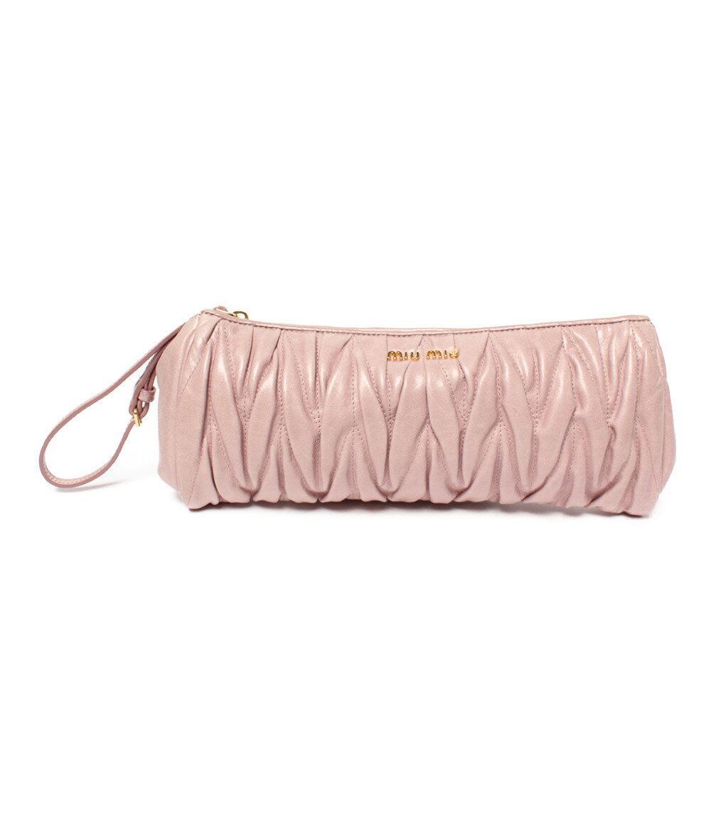 【中古】ミュウミュウ クラッチバッグ セカンドバッグ マテラッセ レディース MiuMiu