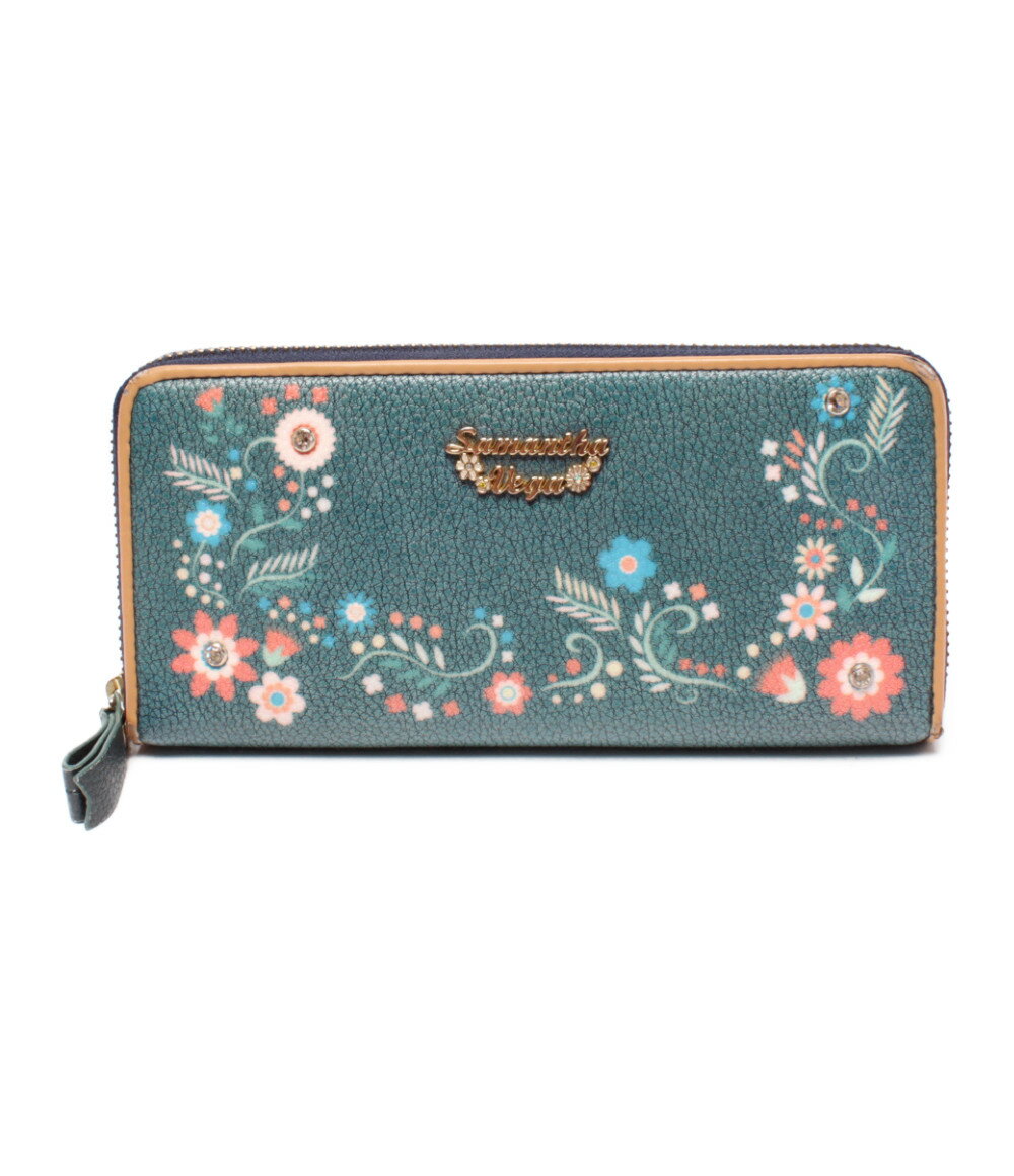 【中古】サマンサベガ ラウンドファスナー長財布 レディース Samantha Vega