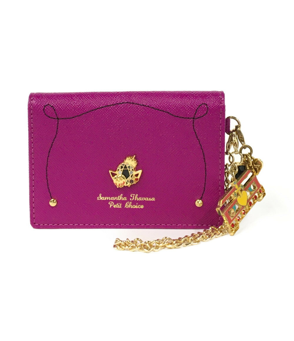 【中古】美品 サマンサタバサ パスケース ディズニーヴィランス マレフィセント レディース Samantha Thavasa