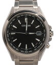 【中古】 シチズン 腕時計 ATTESA 40mm ソーラー ブラック CB1070-56E メンズ CITIZEN