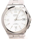 【中古】 シチズン 腕時計 ATTESA ソーラー ホワイト H110-T0U331 メンズ CITIZEN