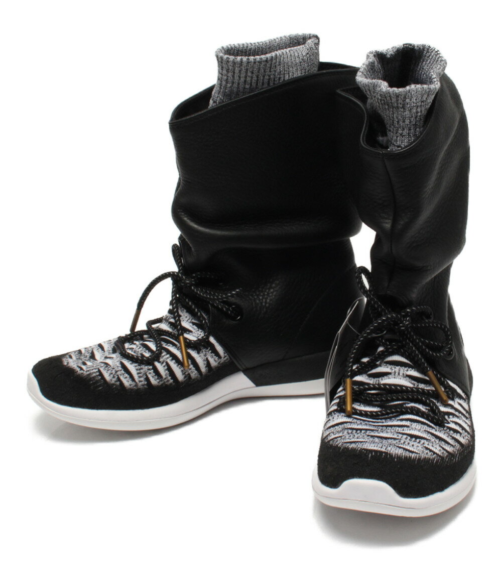 【中古】美品 ナイキ ブーツ ローシ フライニット Roshe Two Hi Flyknit 861708-002 レディース SIZE 24 (L) NIKE