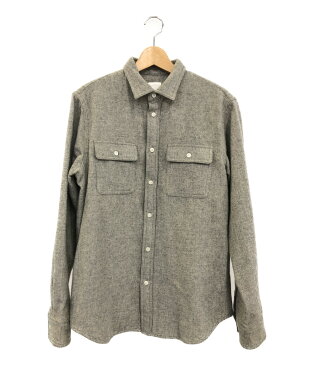 【中古】美品 ザノースフェイス 長袖シャツ ウール メンズ SIZE L (L) THE NORTH FACE