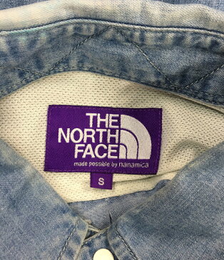 【中古】 ザノースフェイスパープルレーベル 長袖シャツ クールマックスライトデニムシャツ NT3862N メンズ SIZE S THE NORTH FACE PURPLE LABEL
