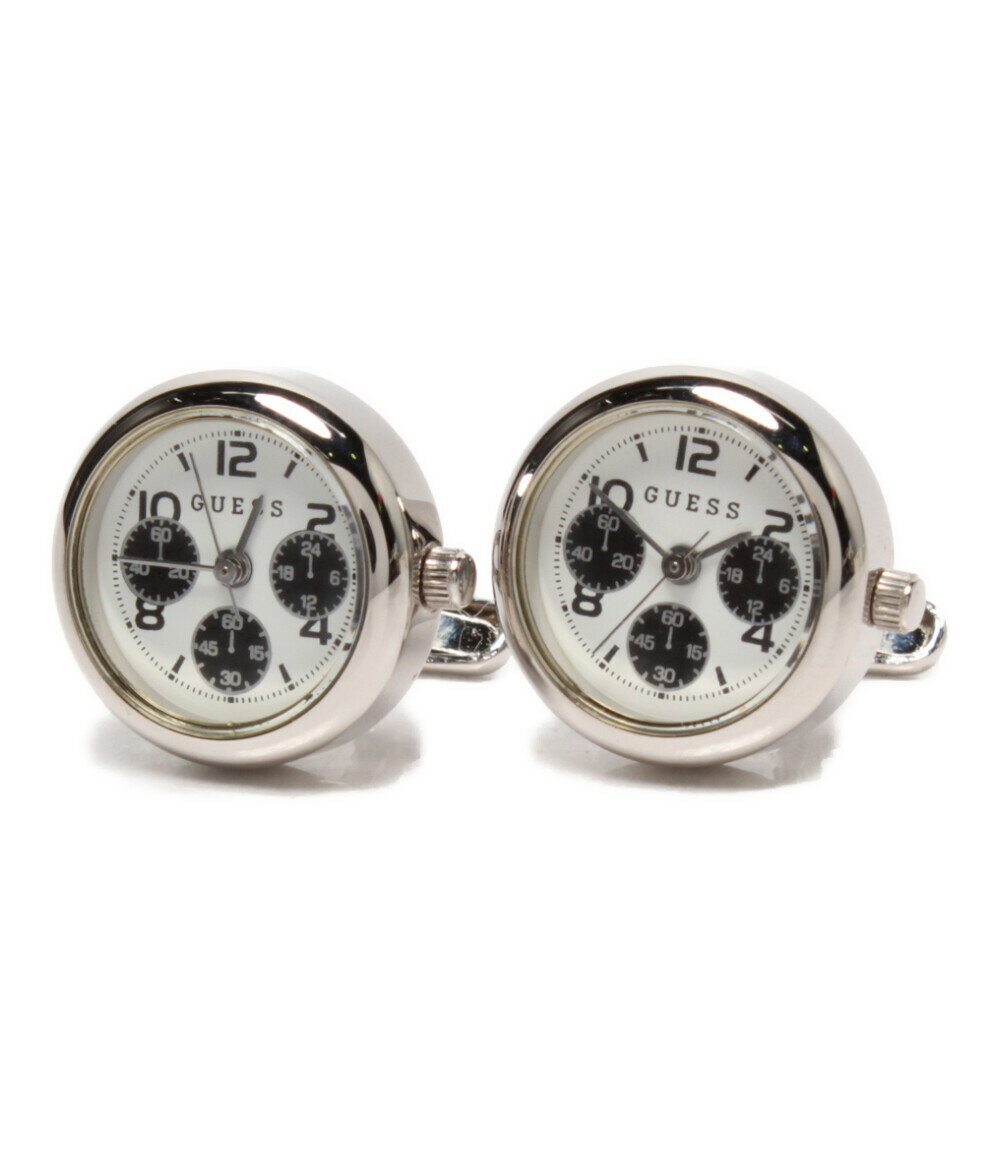 【中古】 ゲス カフス 時計型 WATCH LINKS メンズ Guess